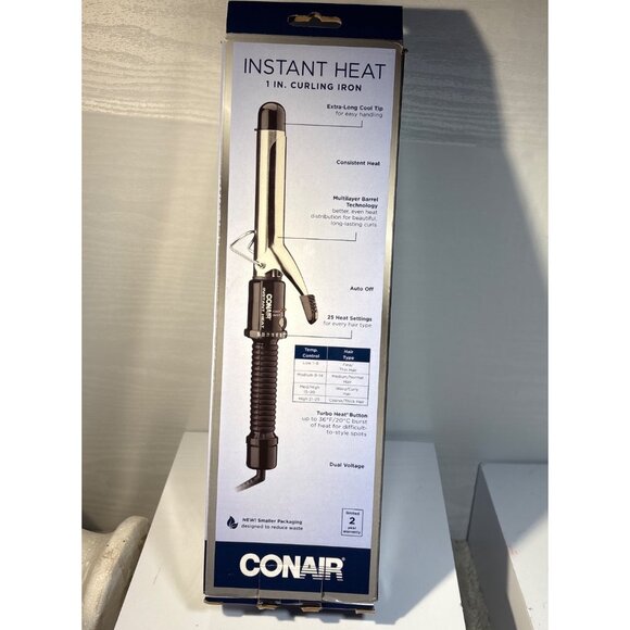 Conair Curing Iron Instant Heat 1-Inch CD87GNR 25 Heat Settings 30 Sec Heat-Up - Picture 3 of 4